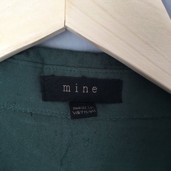 B.1 Mine green blouse - Picture 3 of 6